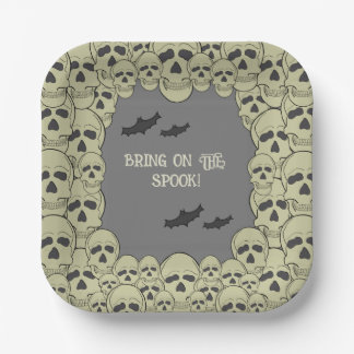 Assiettes En Carton Plaque papier Halloween Halloween Crâne vintage