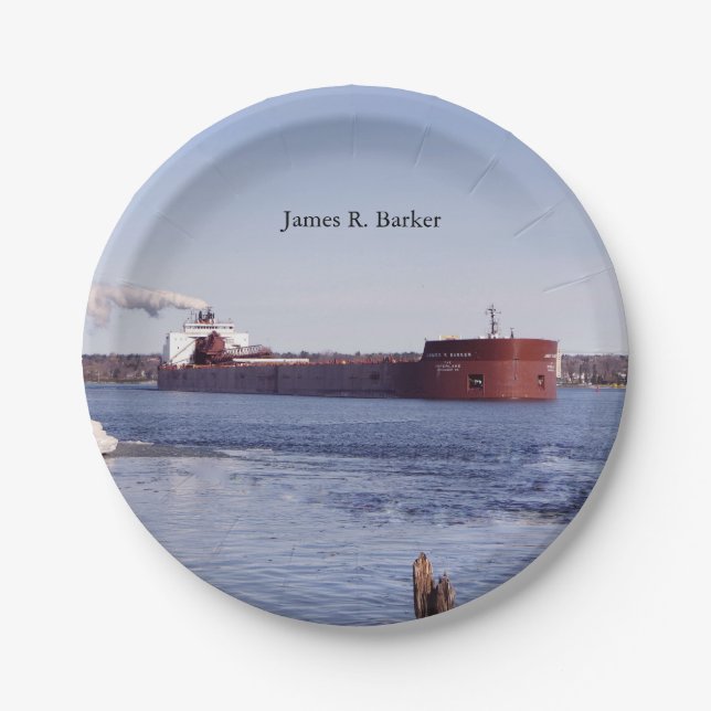 Assiettes En Carton Plaque papier James R. Barker (Devant)