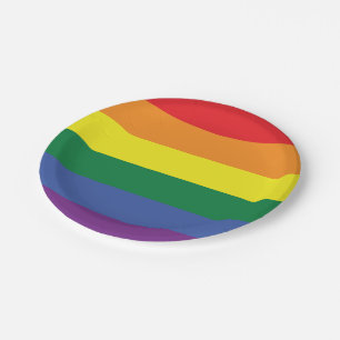 Assiettes En Carton Plaque papier LGBT Pride