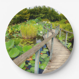 Assiettes En Carton Plaque papier Lily Pond
