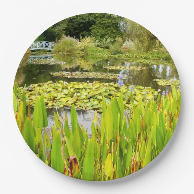 Assiettes En Carton Plaque papier Lily Pond (Devant)