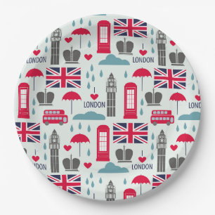 Assiettes En Carton Plaque papier Londres, Angleterre
