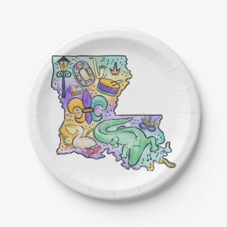 Assiettes En Carton Plaque papier Louisiane