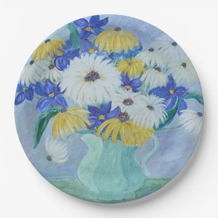 Assiettes En Carton Plaque papier marguerite