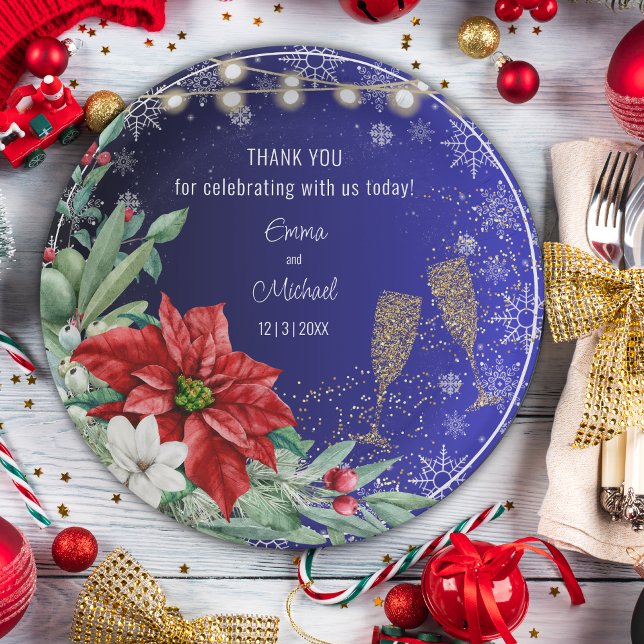 Assiettes En Carton Plaque papier Mariage de Noël (Créateur téléchargé)