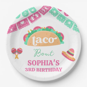 Assiettes En Carton Plaque Papier Mexicaine Rose Taco Bout Fiesta