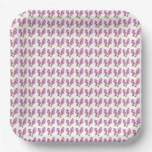 Assiettes En Carton Plaque papier - Plusieurs Lilacs dans les lignes