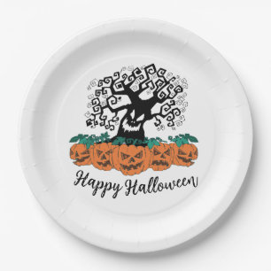 Assiettes En Carton Plaque papier - pour Halloween