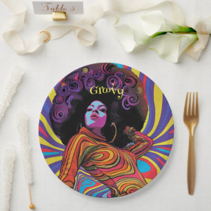 Assiettes En Carton Plaque papier rétro super