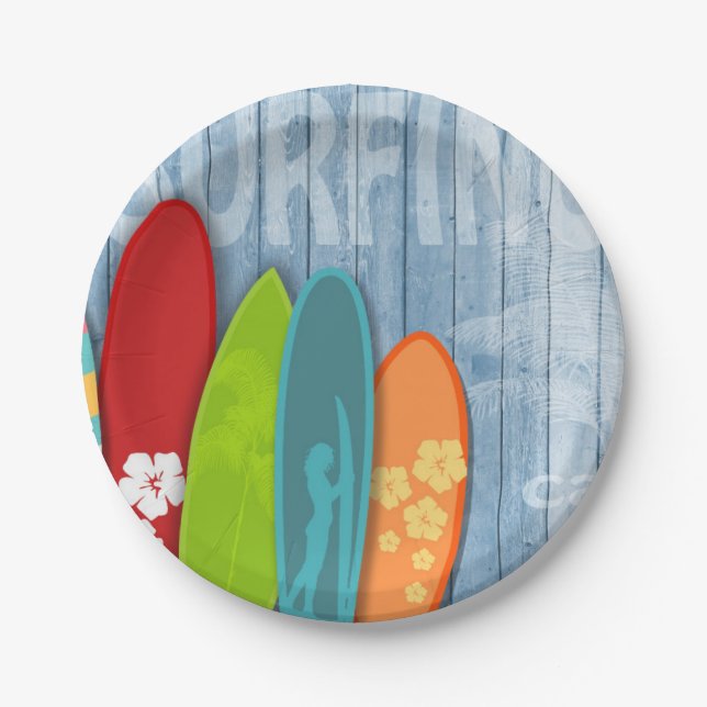 Assiettes En Carton Plaque Papier Surboard (Devant)