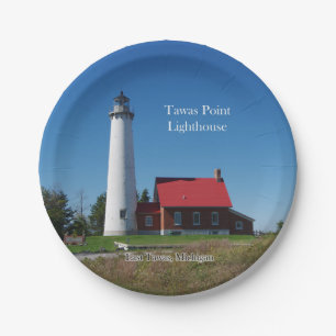 Assiettes En Carton Plaque papier Tawas Point Lighthouse