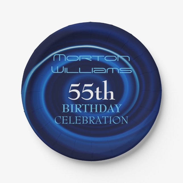 Assiettes En Carton Plaque papier Vortex 55e anniversaire (Devant)