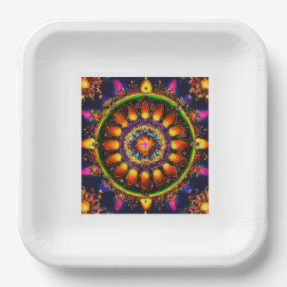 Assiettes En Carton Plaque Thali traditionnelle indienne - Durable et 