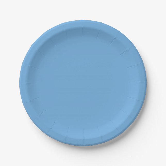 Assiettes En Carton Plaque Western Blues (Devant)