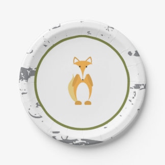 Assiettes En Carton Plaques à papier animales de Fox de plaques à