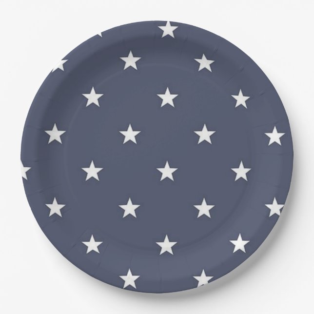 Assiettes En Carton Plaques à papier BEALEADER d'ÉTOILE BLEUE (Devant)