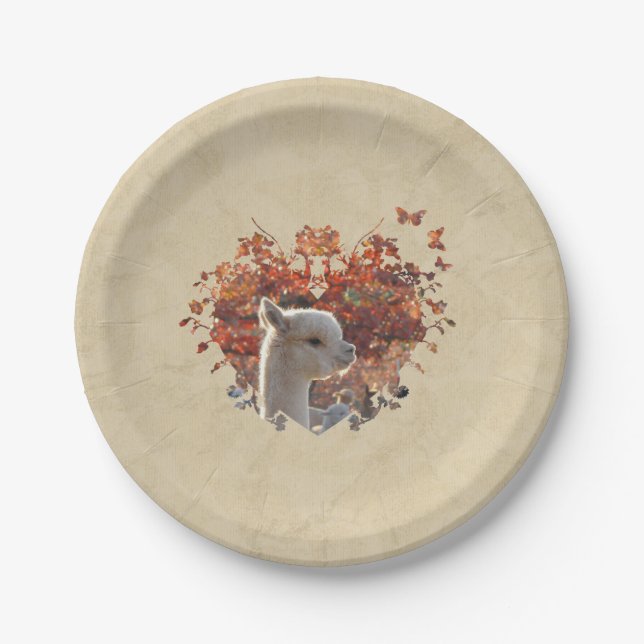 Assiettes En Carton Plaques à papier d'alpaga (Devant)