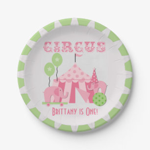 Assiettes En Carton Plaques à papier d'anniversaire rose fait sur