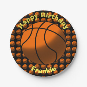 Assiettes En Carton Plaques à papier de basket-ball