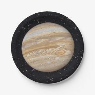 Assiettes En Carton Plaques à papier de ciel étoilé de Jupiter de