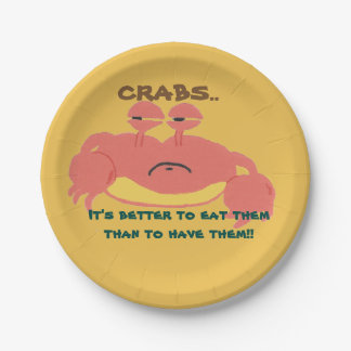 Assiettes En Carton Plaques à papier de crabe