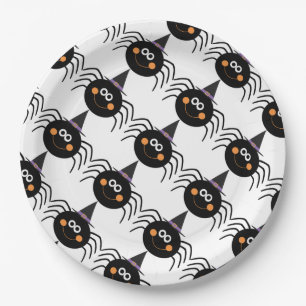 Assiettes En Carton Plaques à papier de Halloween/araignée mignonne