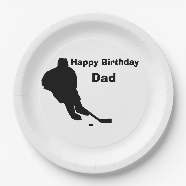 Assiettes En Carton Plaques à papier de "hockey" (Devant)