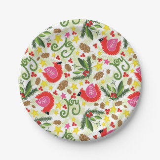 Assiettes En Carton Plaques à papier de joie de Noël