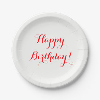 Assiettes En Carton Plaques à papier de joyeux anniversaire