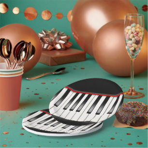 Assiettes En Carton Plaques à papier de musique d'amusement de piano