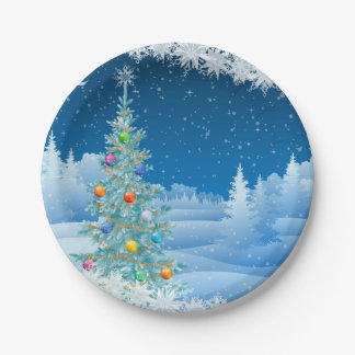 Assiettes En Carton Plaques à papier de Noël magnifique
