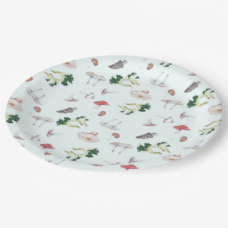 Assiettes En Carton Plaques à papier de préparation de champignon