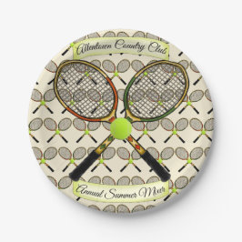 Assiettes En Carton Plaques à papier de raquettes de tennis