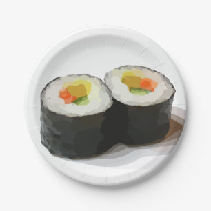 Assiettes En Carton Plaques à papier de sushi