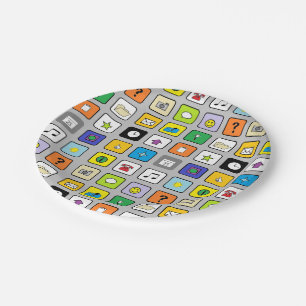 Assiettes En Carton Plaques à papier "de téléphone intelligent"