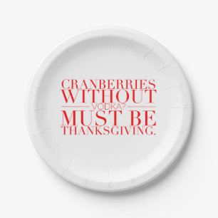 Assiettes En Carton Plaques à papier de thanksgiving drôle