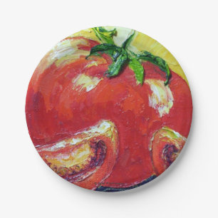 Assiettes En Carton Plaques à papier de tomates par Paris Wyatt Llans