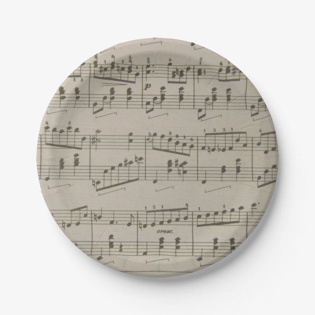 Assiettes En Carton Plaques à papier de valse courantes (Devant)