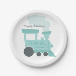 Assiettes En Carton Plaques à papier de voitures de train