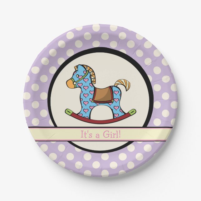 Assiettes En Carton Plaques à papier délicieuses de cheval de (Devant)