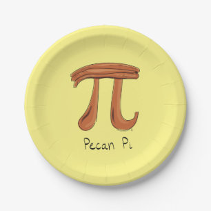 Assiettes En Carton Plaques à papier des maths pi de la noix de pécan