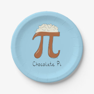 Assiettes En Carton Plaques à papier des maths pi du chocolat pi de