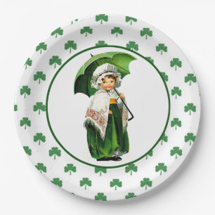 Assiettes En Carton Plaques à papier du jour vintage de St Patrick