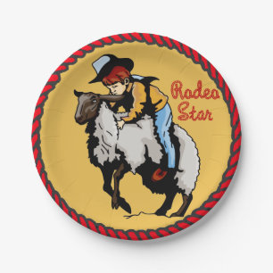Assiettes En Carton Plaques à papier éclatantes de mouton occidental