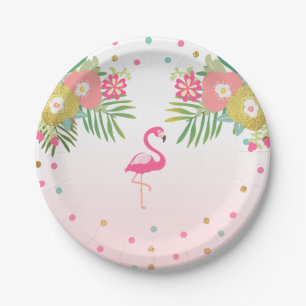 Assiettes En Carton Plaques à papier Luau tropical d'anniversaire de