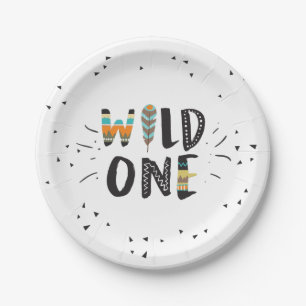 Assiettes En Carton Plaques à papier sauvages Boho d'un anniversaire