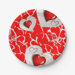 Assiettes En Carton Plaques à papier Valentine