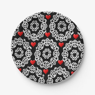 Assiettes En Carton Plaques à papier Valentine