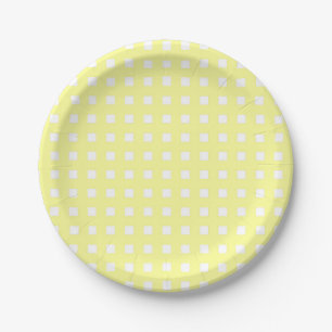Assiettes En Carton Plaques à papier vérifiées par guingan jaune