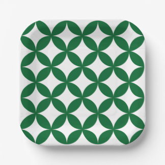 Assiettes En Carton Plaques Carrés Green Shippo 7"